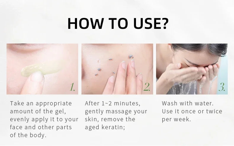 Exfoliating Gel for Whitening Face and Body Skin