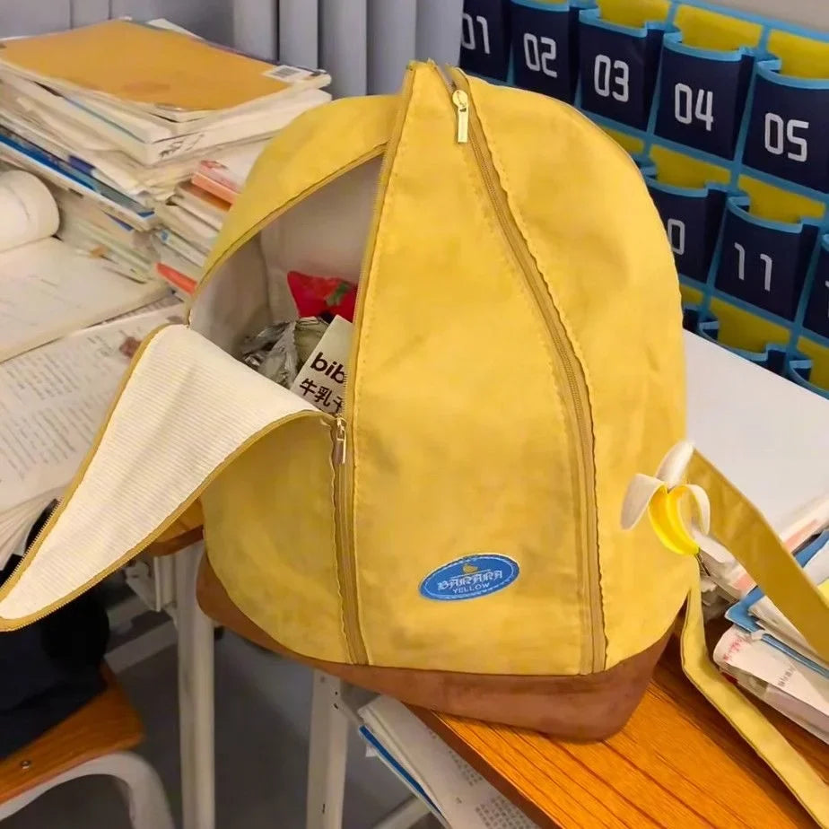 Cute Yellow Banana Backpack