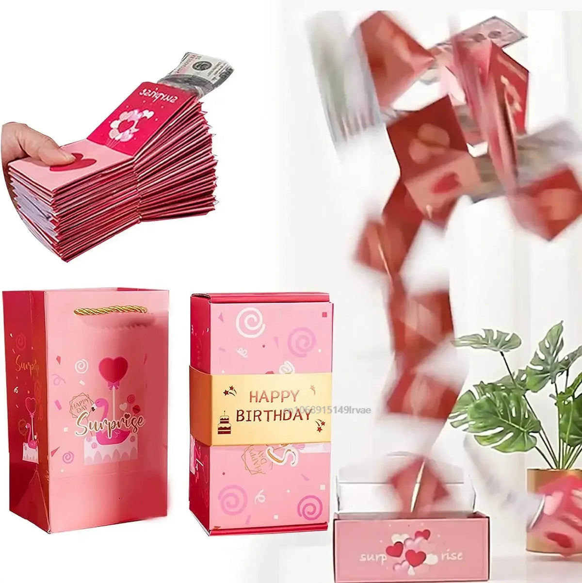 Pop Out Money Gift Box