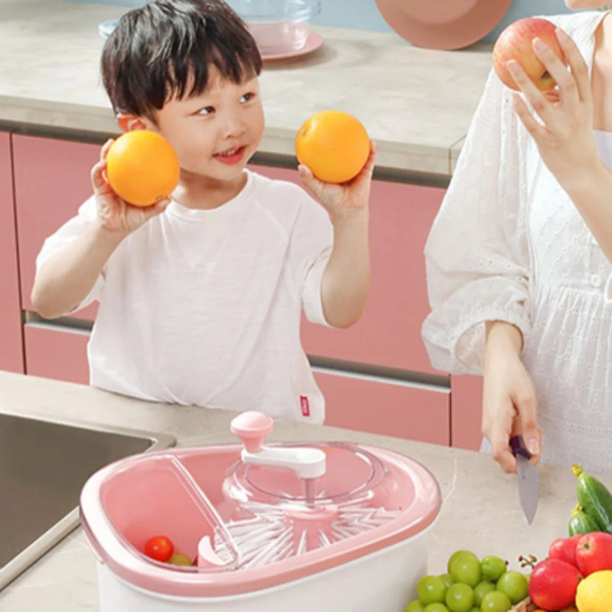 Easy Spin Veggie & Fruit Washer Basket