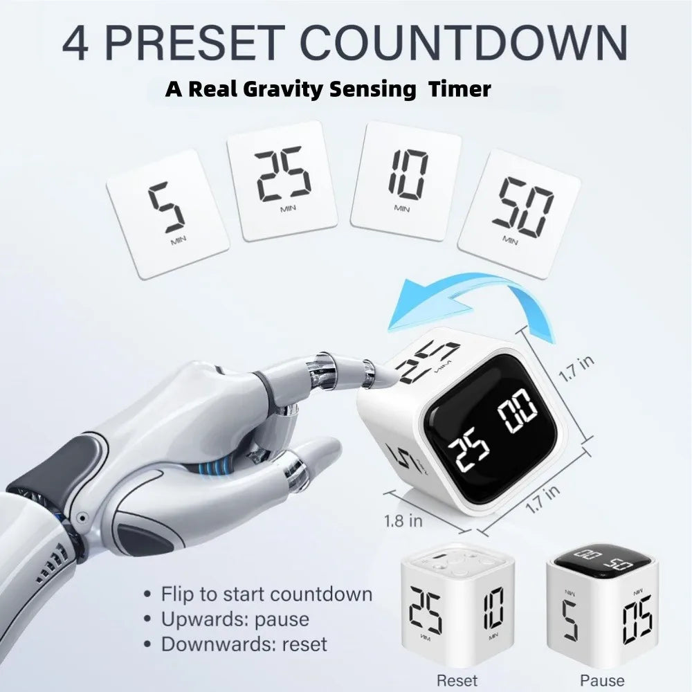 Mini Cube Flip Digital Timer