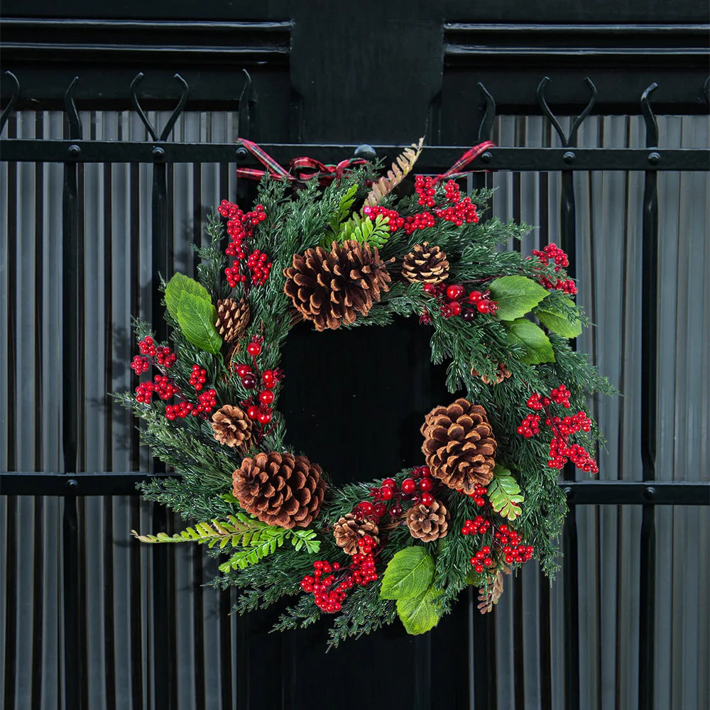 Yeouu | Red Berry Christmas Wreaths