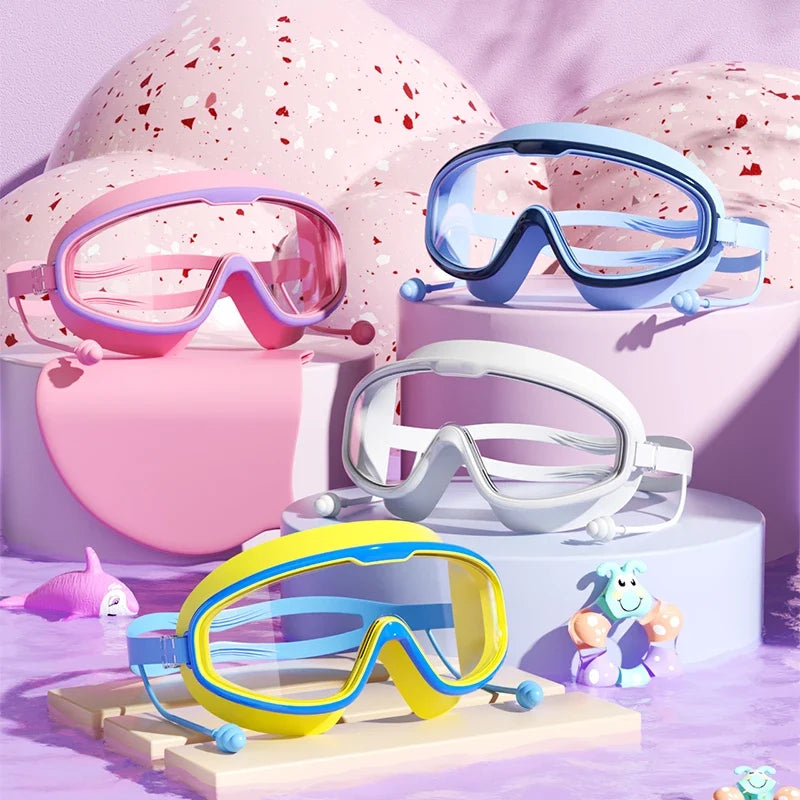 Swimming Goggles For Kids With Earplugs