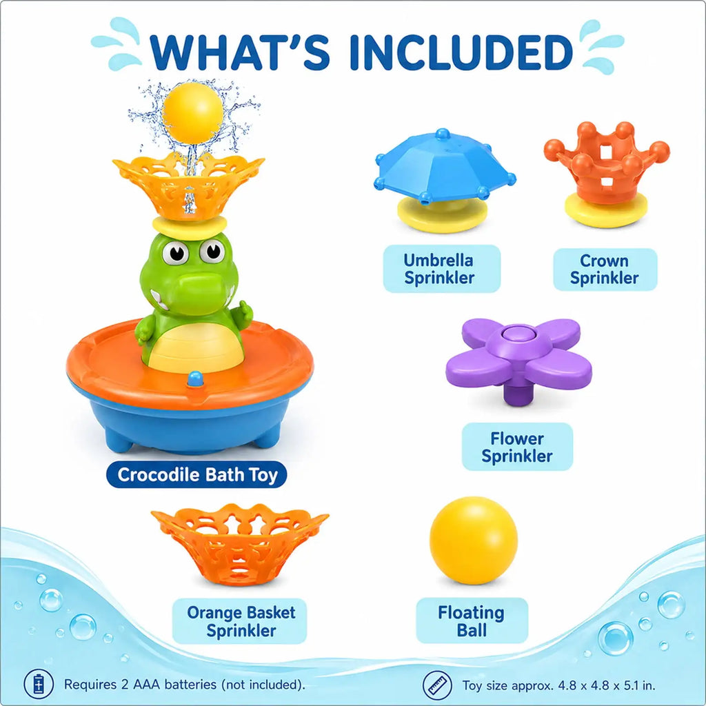 Crocodile Splash Bath Toy