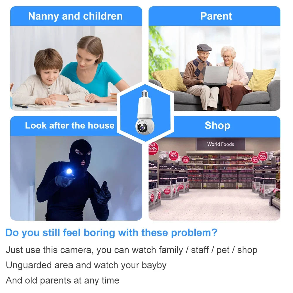 Smart Bulb Security Camera
