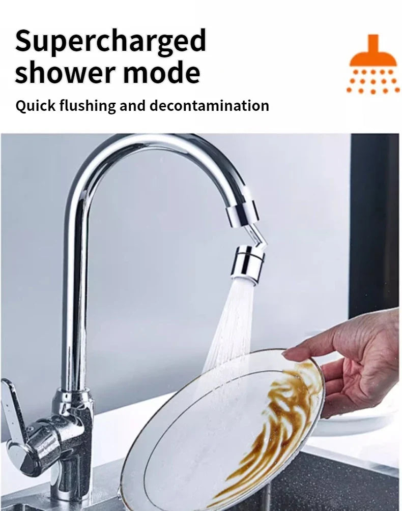 360° Rotatable Anti-Splash Faucet Sprayer