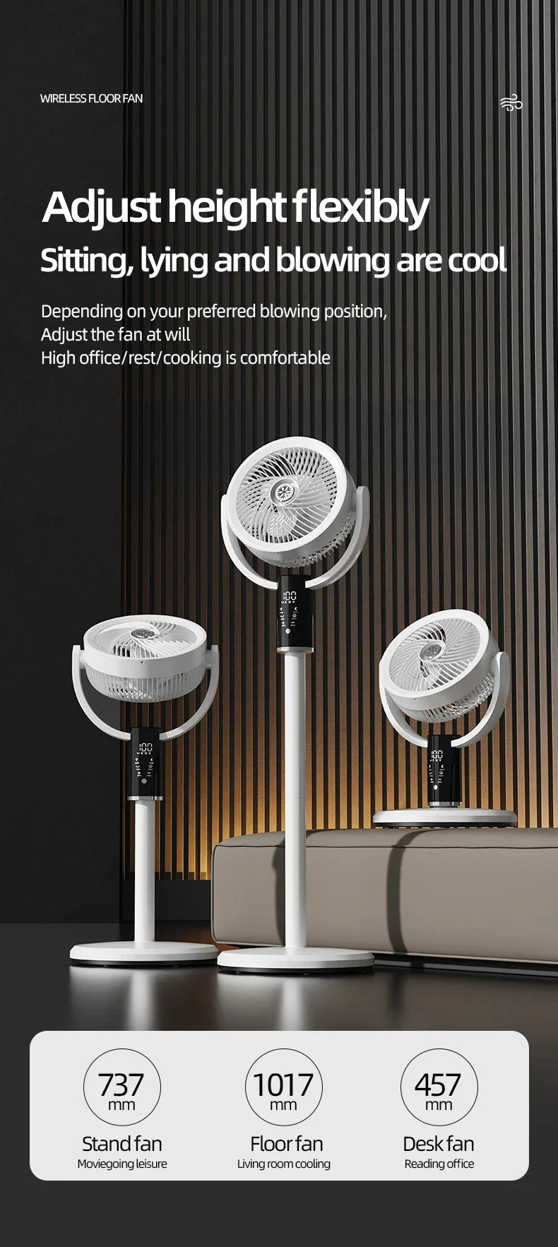 Rotating Telescopic Fan