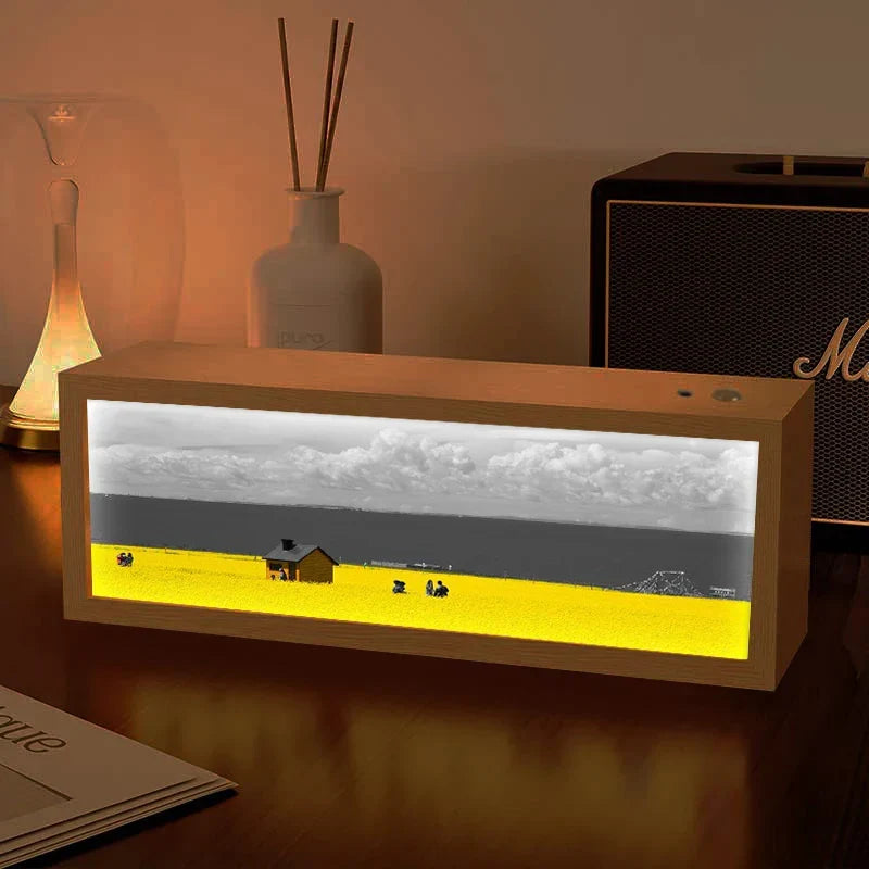 Nordic Healing Backlit Landscape Art Frame Light Box