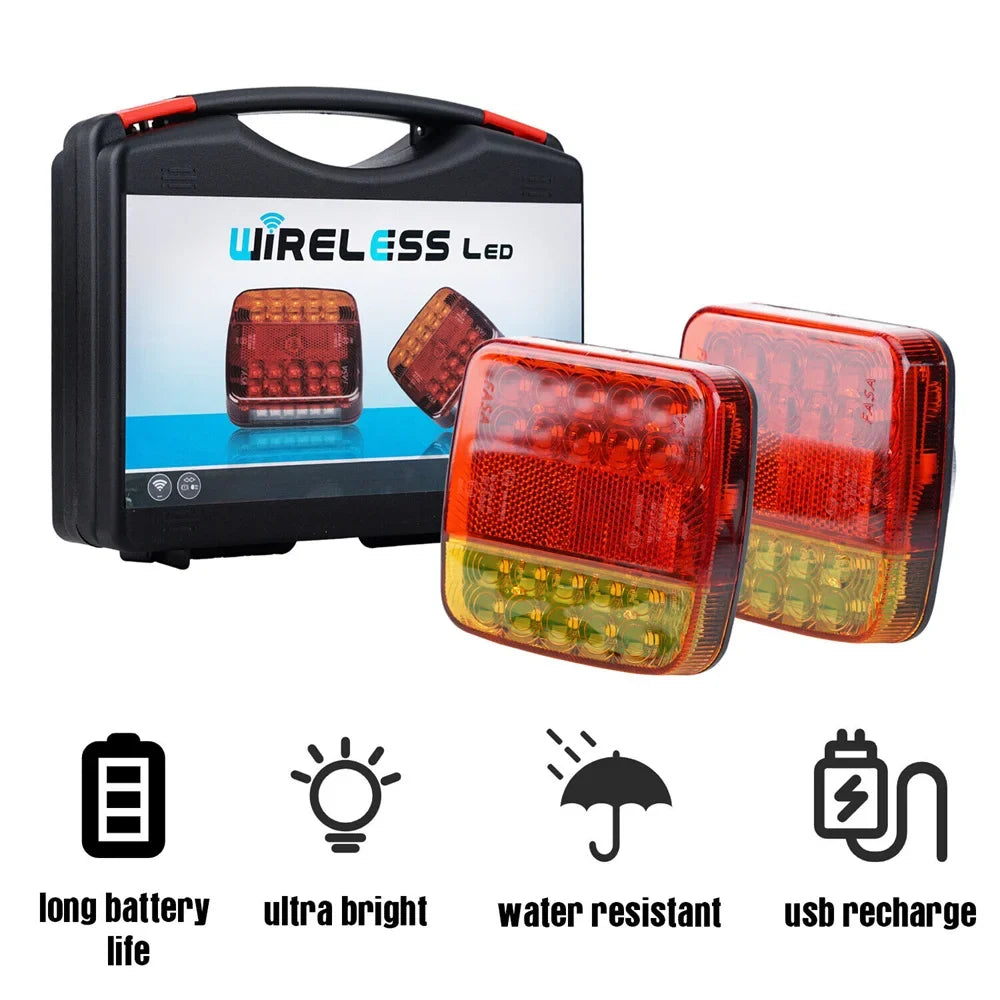 Magnetic Wireless LED Trailer Light 2PCS