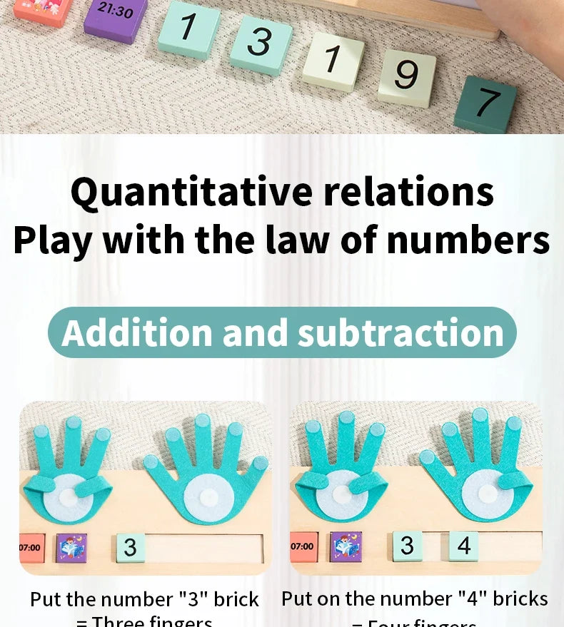 Montessori Time & Math Learning Aid