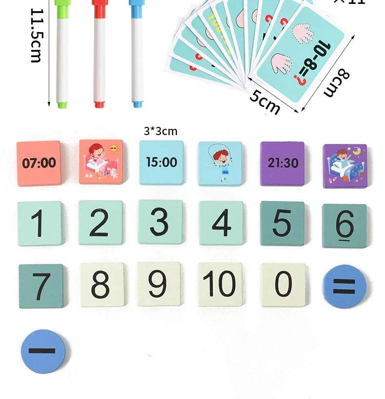 Montessori Time & Math Learning Aid