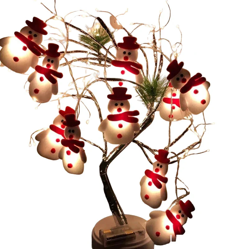 Yeouu | FrostyGlow – Snowman Christmas Tree Lights and Hanging Ornaments