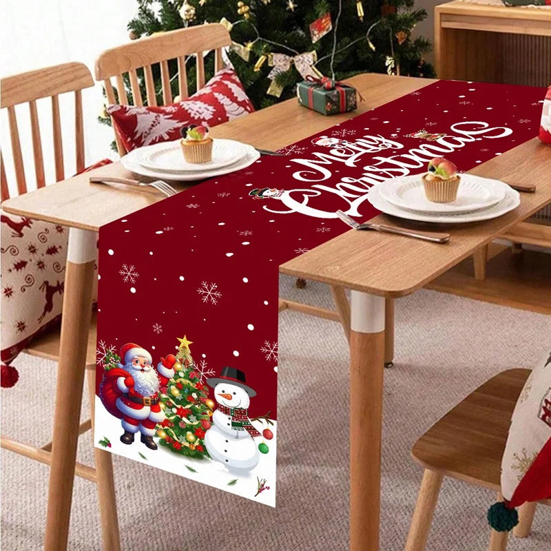 Yeouu | FestiLoom Christmas Table Runner | "Merry Christmas" Design | 100% Polyester | Festive Decor for Christmas & New Year 2025/2026
