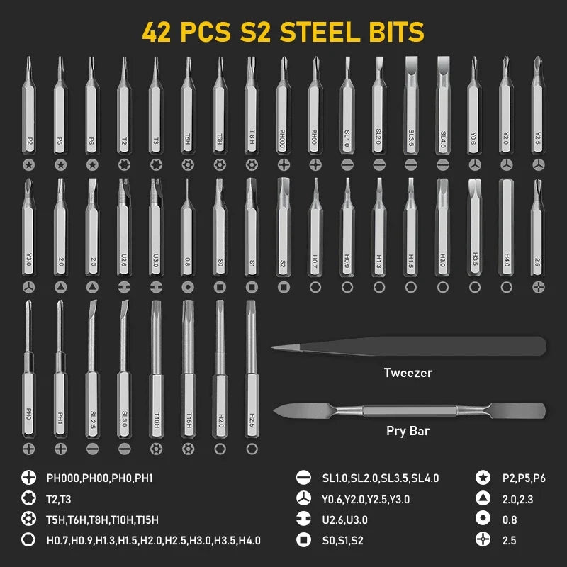 Magnetic Precision Electric Screwdriver Set