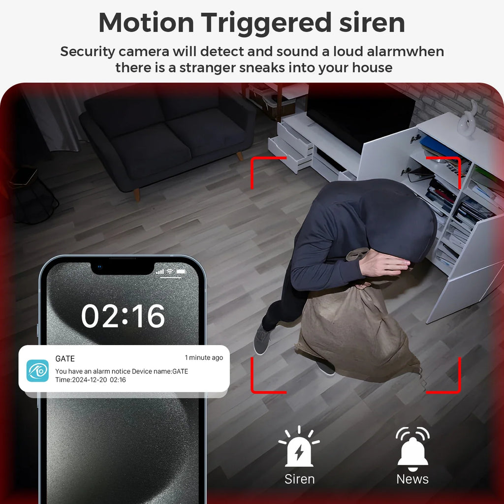 Ultra HD Wifi  Surveillance Camera
