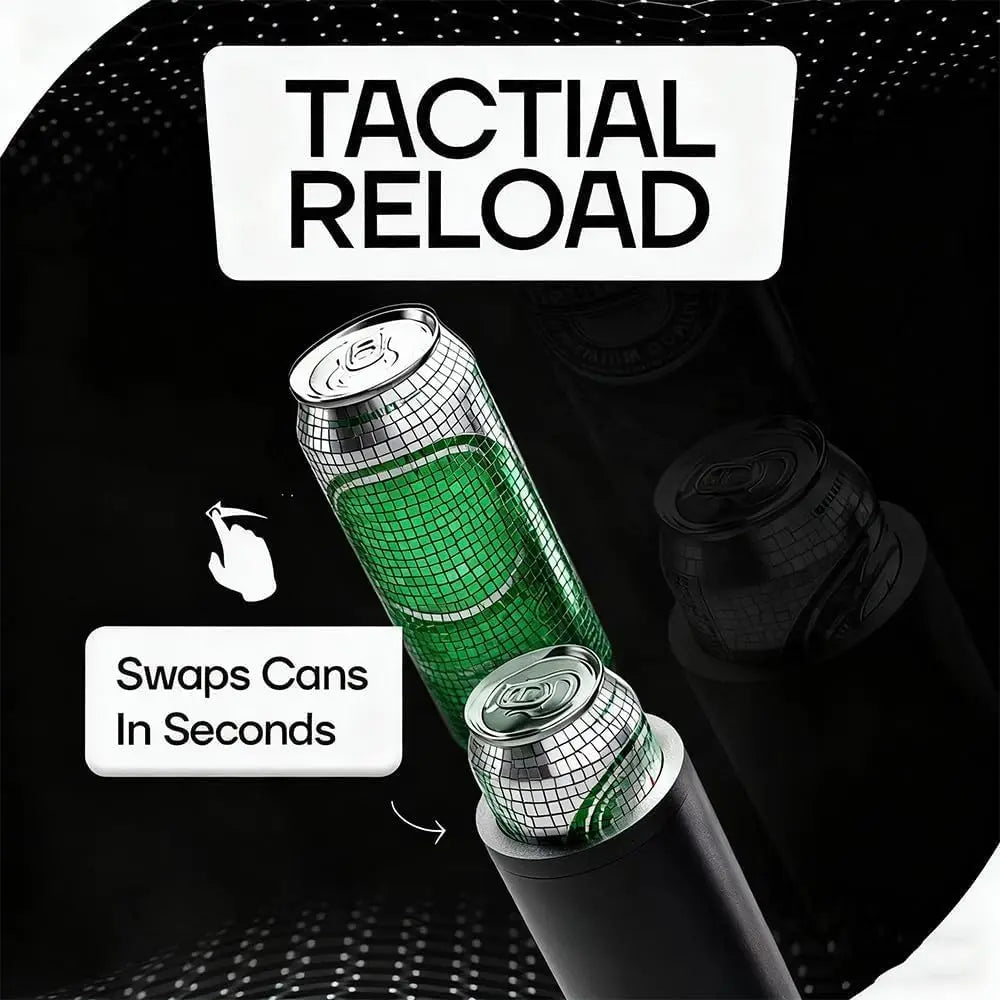 Double Tactical Reload Can Holder For Beer & Soda