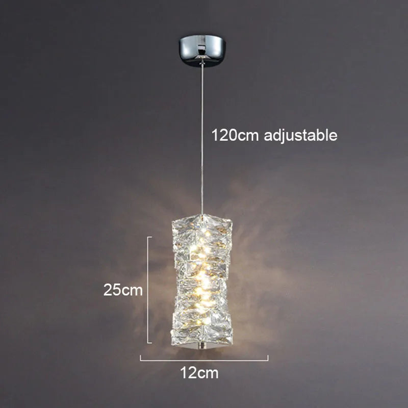 Crystal Frost Chandelier Lamp