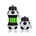 Collapsible Silicon Soccer Style Watter Bottle