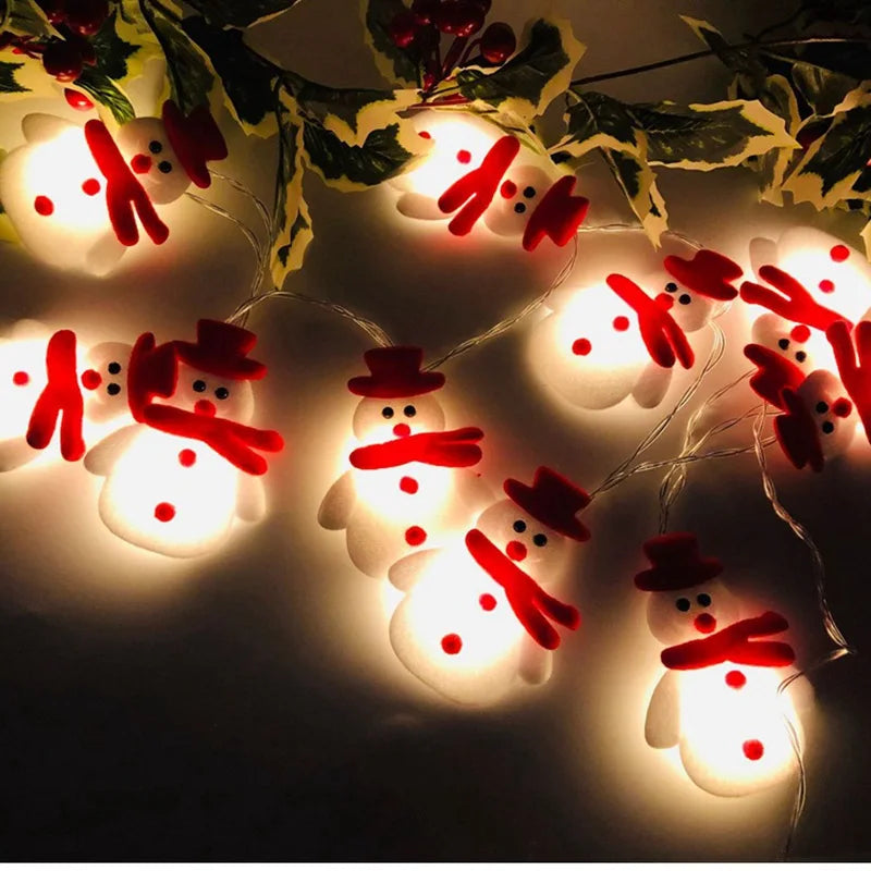 Yeouu | FrostyGlow – Snowman Christmas Tree Lights and Hanging Ornaments