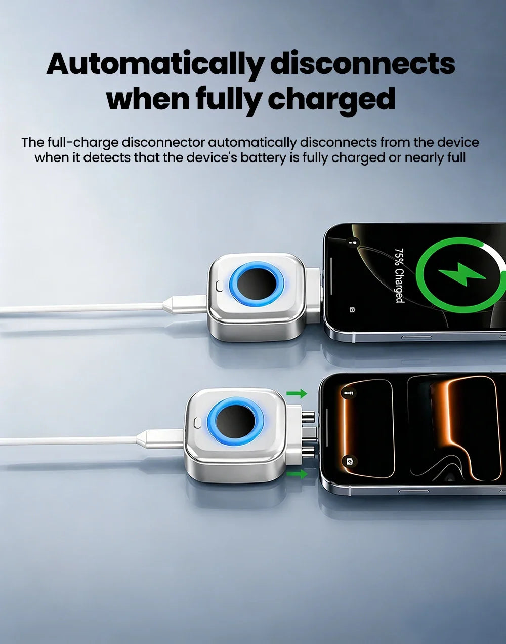 Type-C Auto Cut-Off Charging Adapter