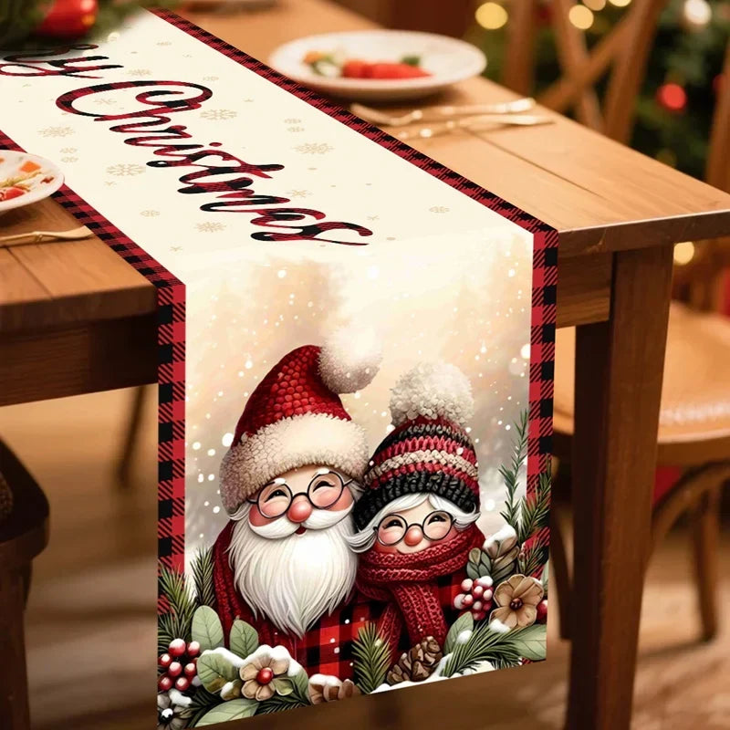 Yeouu | FestiLoom Christmas Table Runner | "Merry Christmas" Design | 100% Polyester | Festive Decor for Christmas & New Year 2025/2026