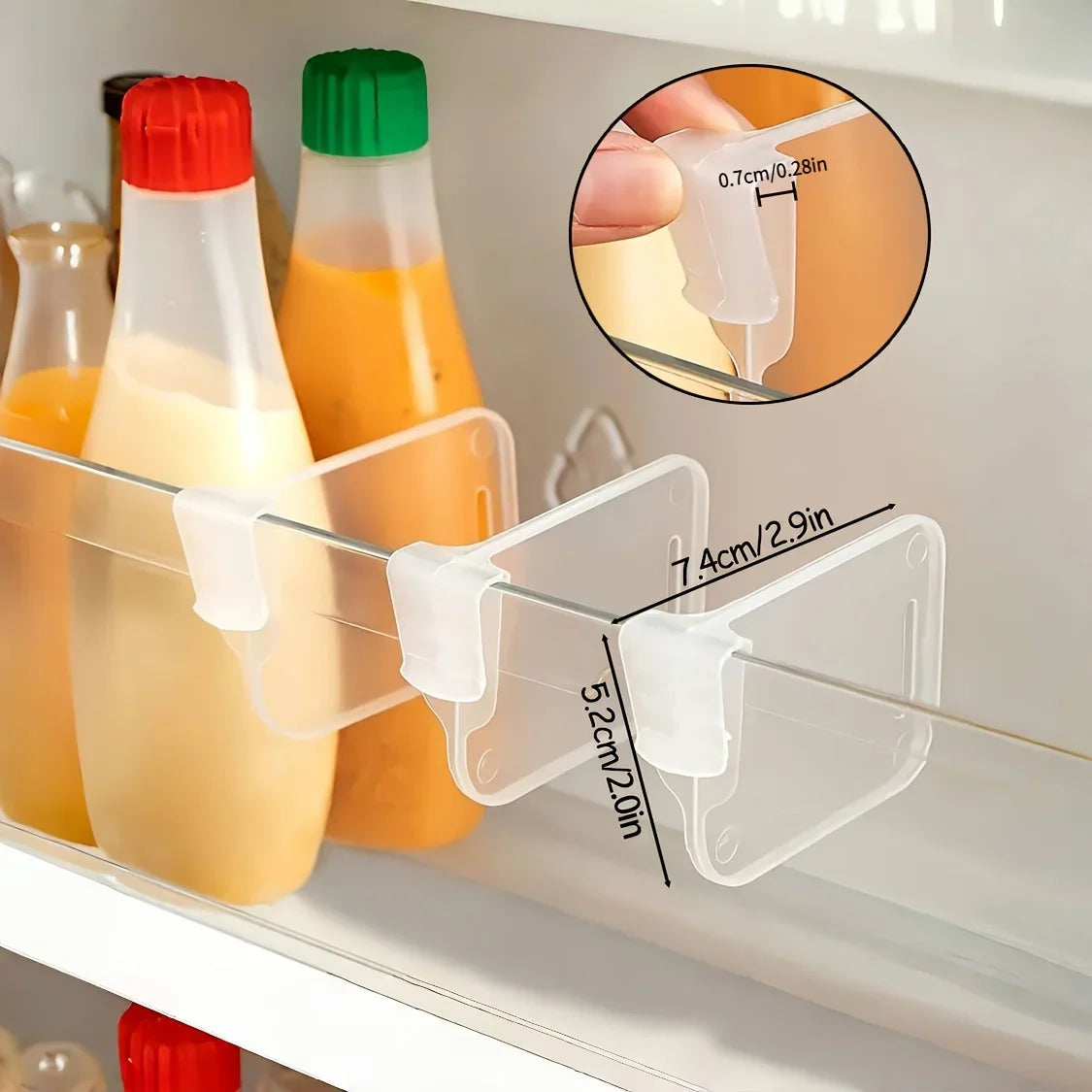Refrigerator Door Organizer Clip
