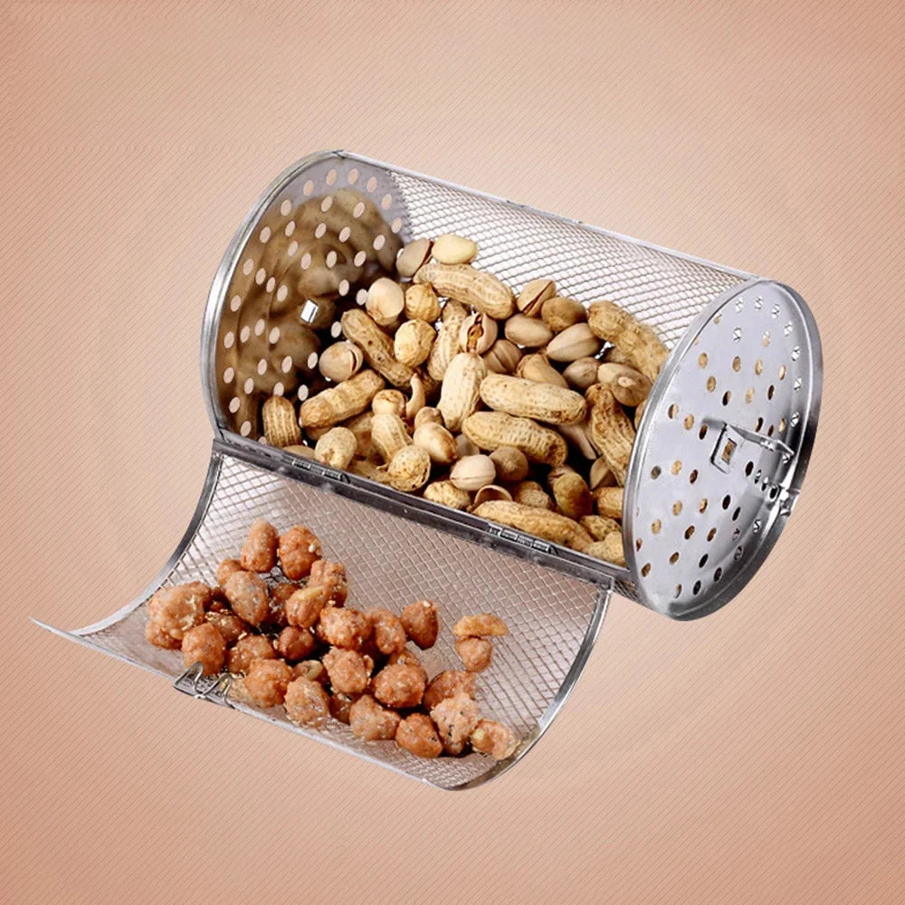 Stainless Steel Rolling Grill Basket