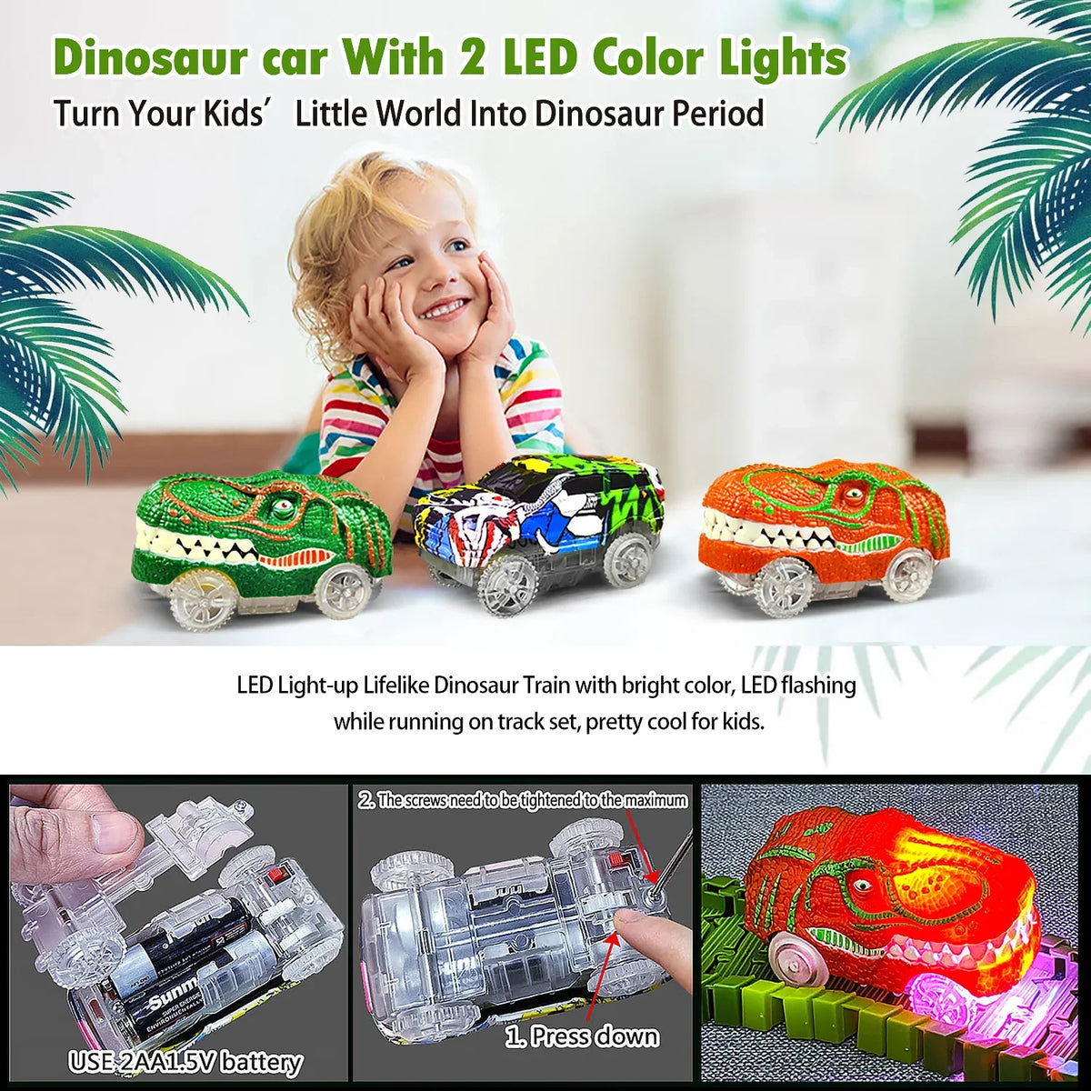 Electric Magic Climbing Dinosaur Track Toy