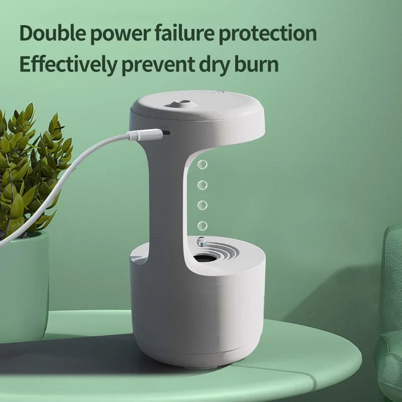 Anti-Gravity Droplet Humidifier