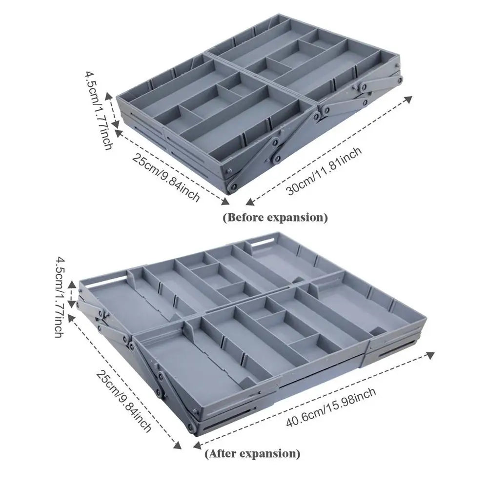 Multi Level Collapsible Organizer Drawer