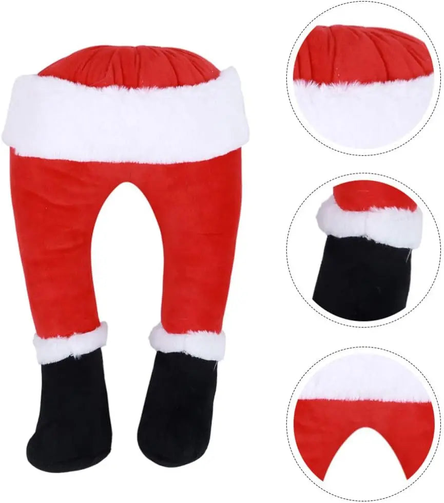 Yeouu | Christmas decoration Santa legs | Funny Santa leg decoration | Fabric figure to hang