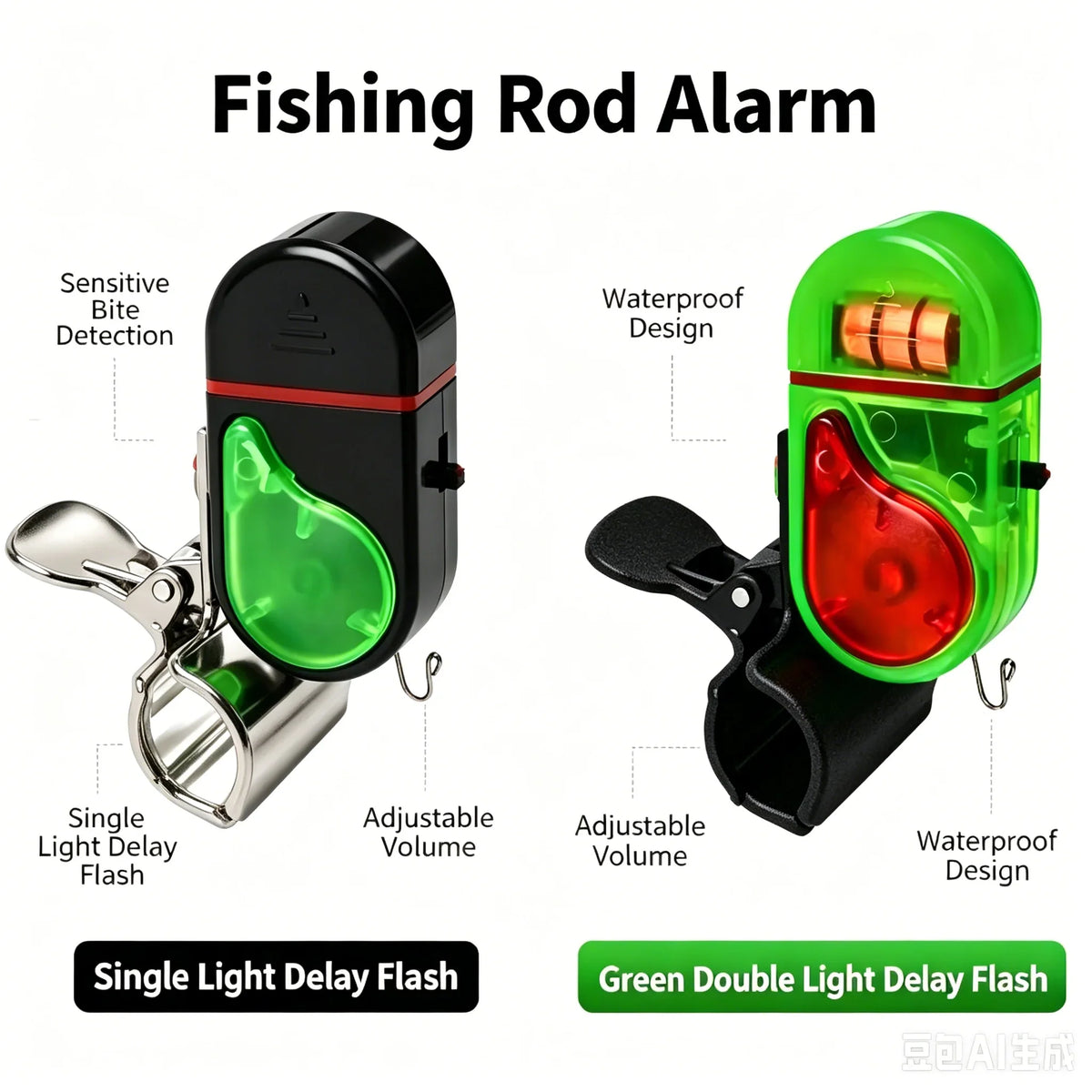 Fishing Bite Alarm with LED Light