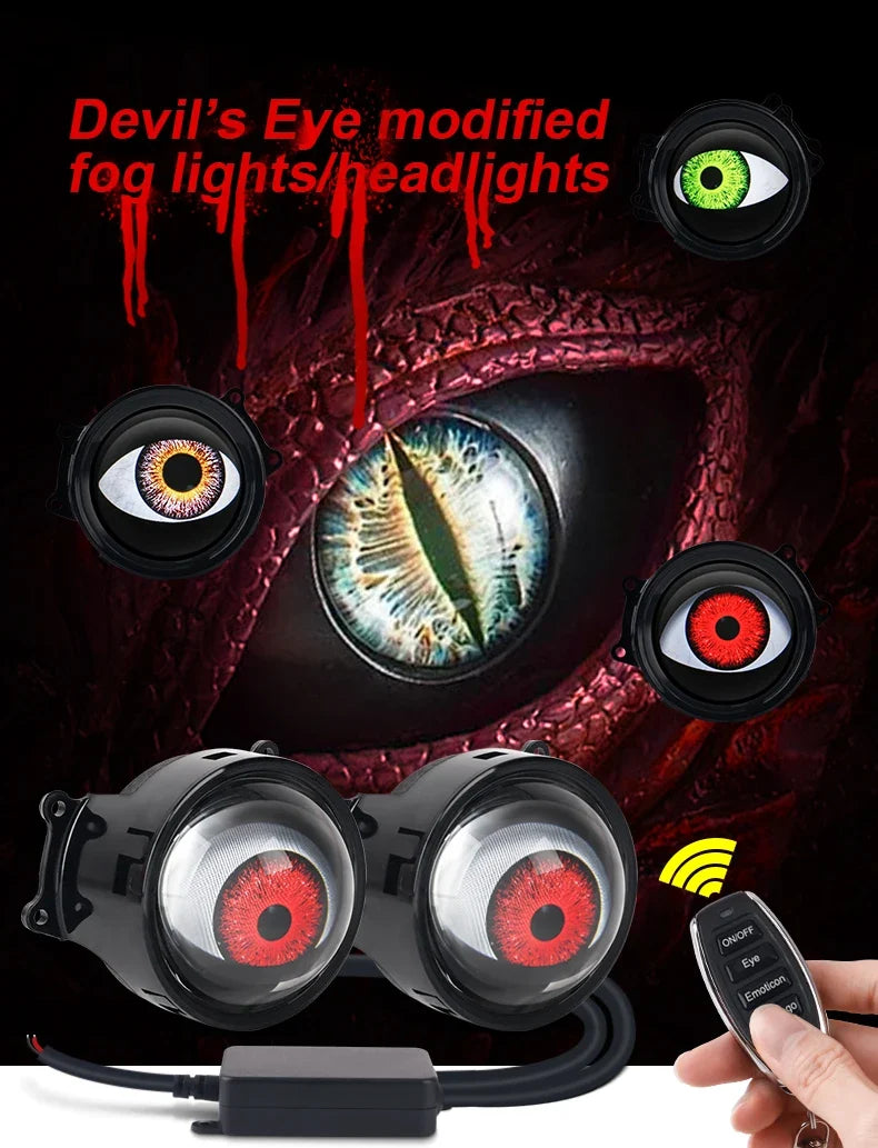 Dynamic LED Devil Eye Headlight