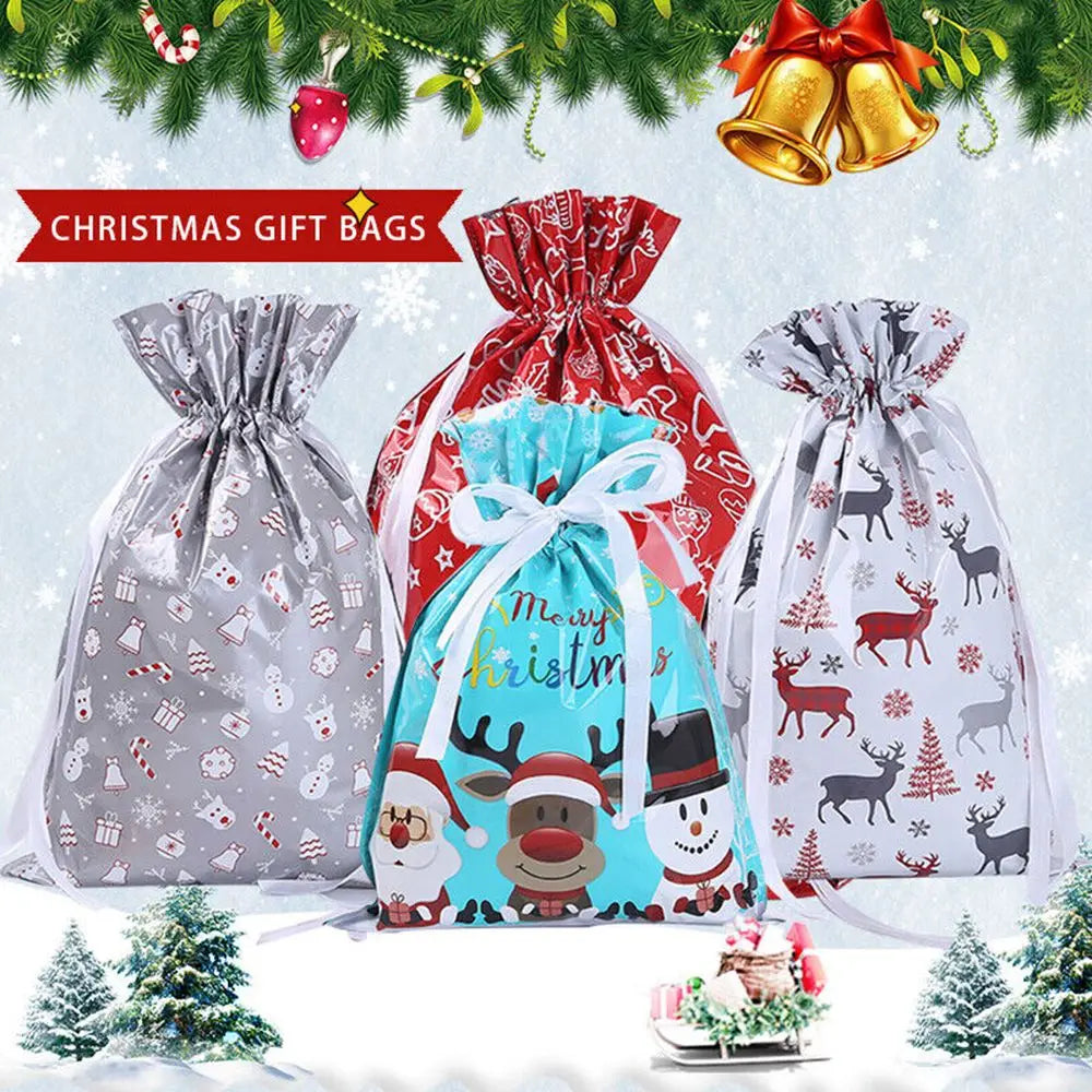 Drawstring Gift Wrapping Bags 5Pcs