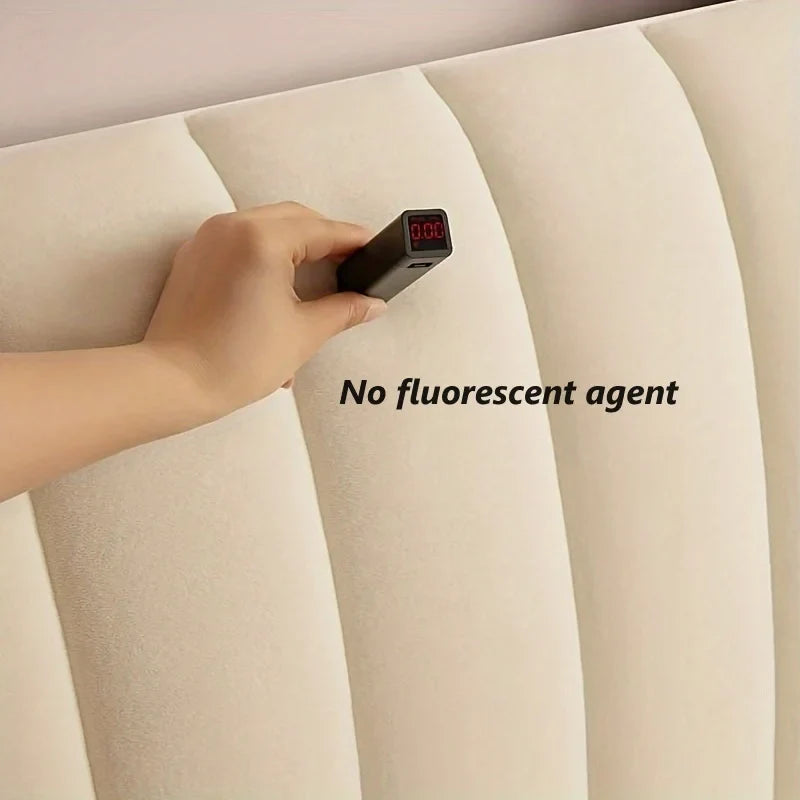 Plush Quilted Bed Headboard Protector