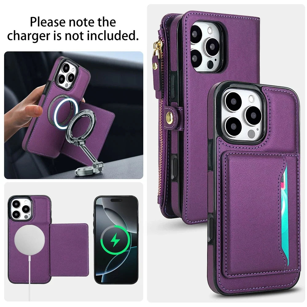 Multifunctional Lanyard Wallet Magsafe IPhone Case