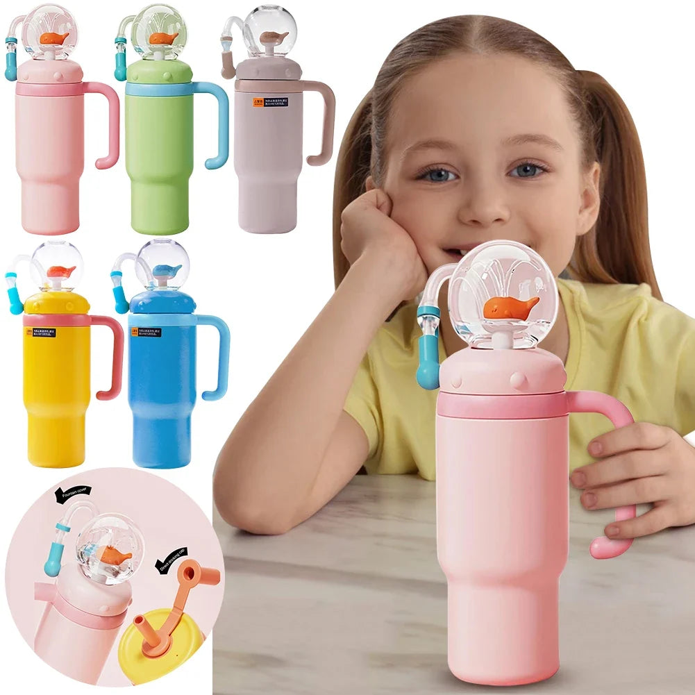 Whale Fountain Water Bottle