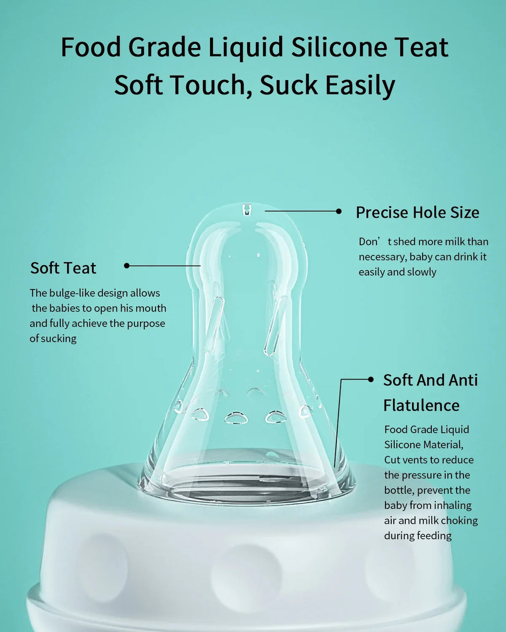 Hands Free Baby Feeding Bottle