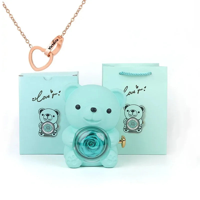 Teddy Bear Rose Gift Set