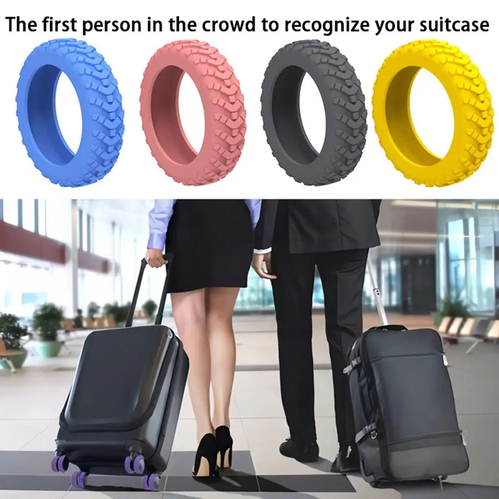 Trolley Suitcase Wheels Protection Cover 8PCS