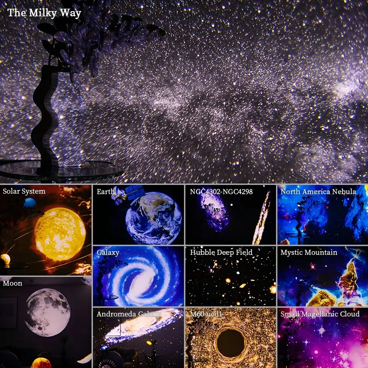 360° Rotate Planetarium Projector Night Lamp