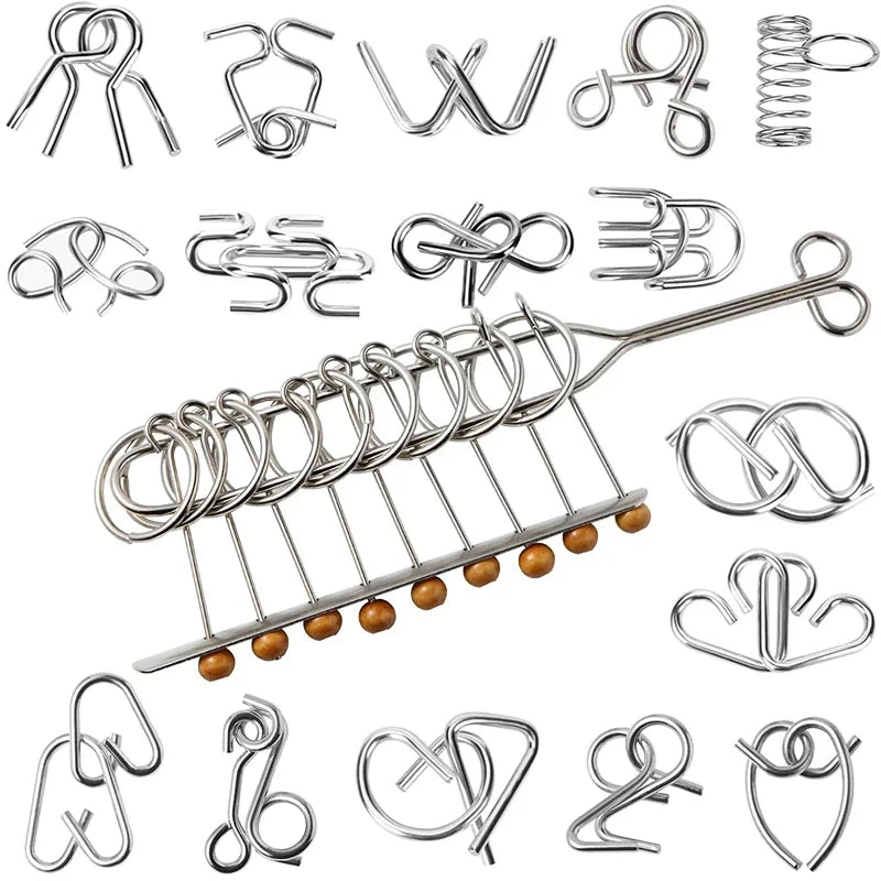 3D Montessori Metal Puzzle Set