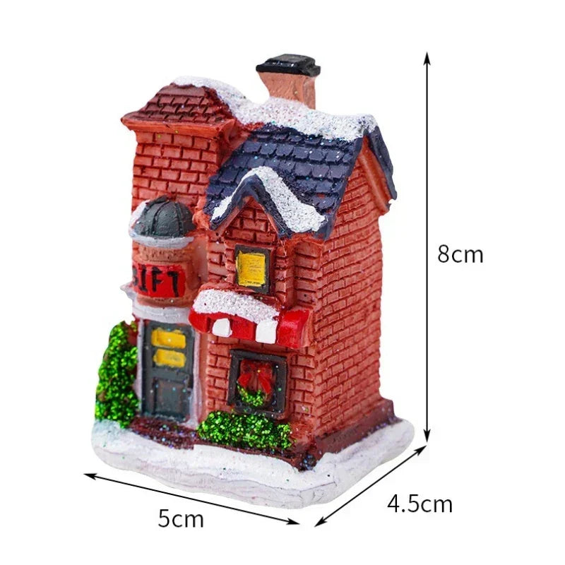 Yeouu | Winter Dreams LED Christmas House Figurines