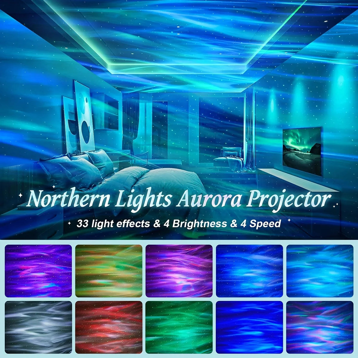 360° Rotating USB Galaxy Projector