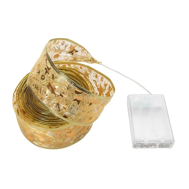 Christmas Ribbon Fairy Light For Decoration