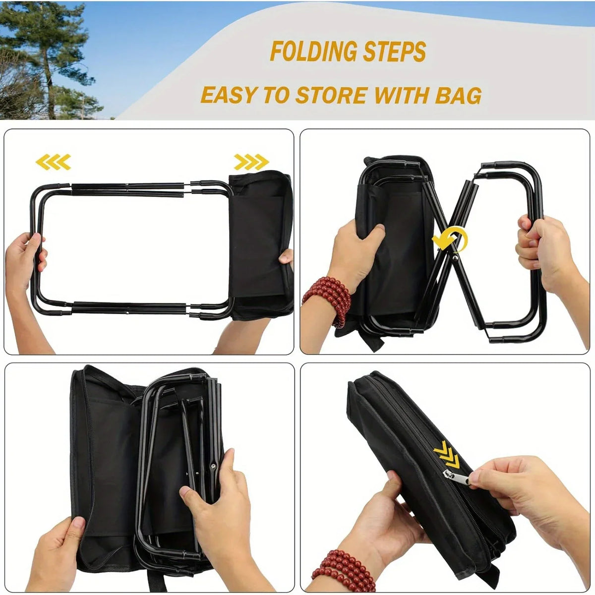 Portable Compact Camping Stool