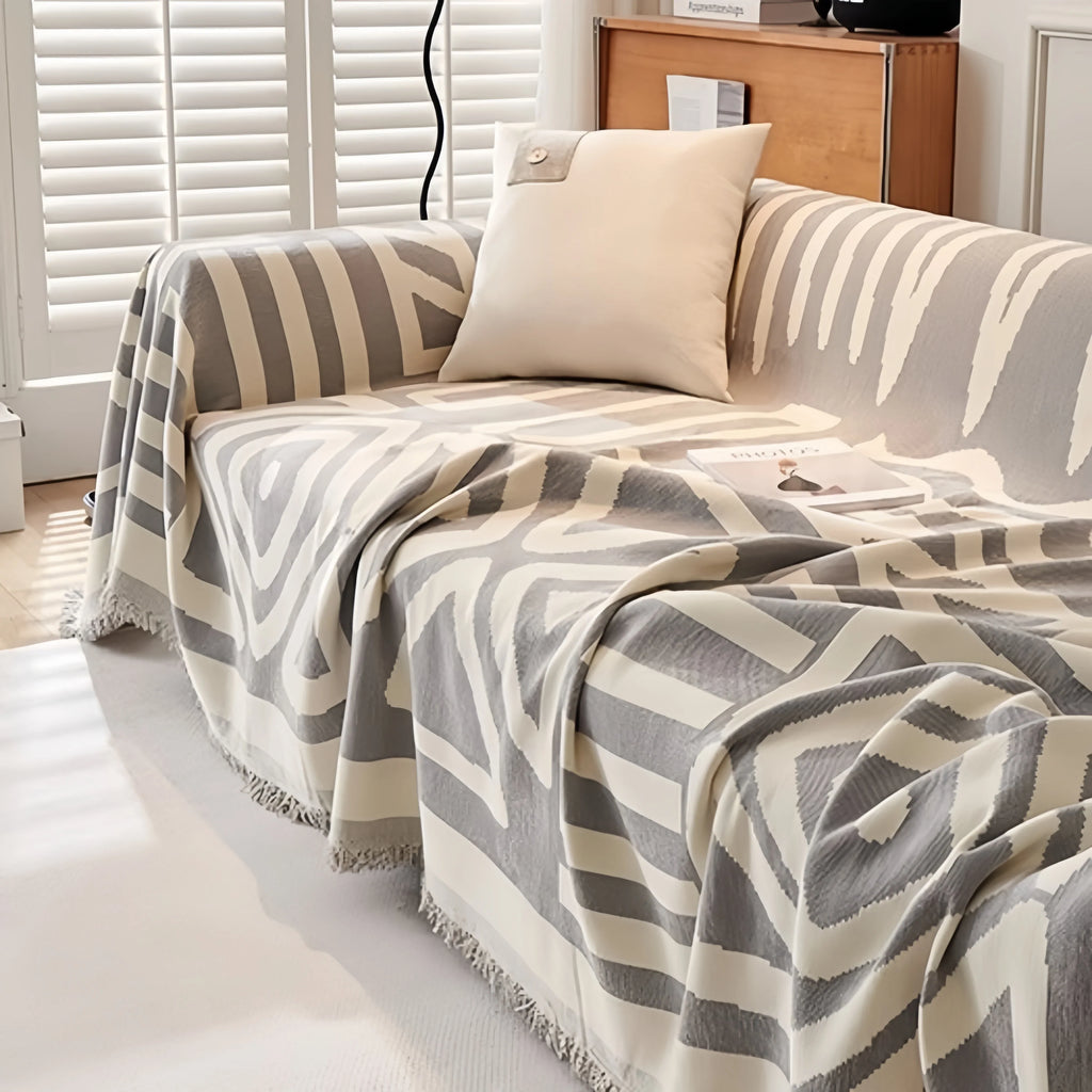 Sofa Towel With Tassels