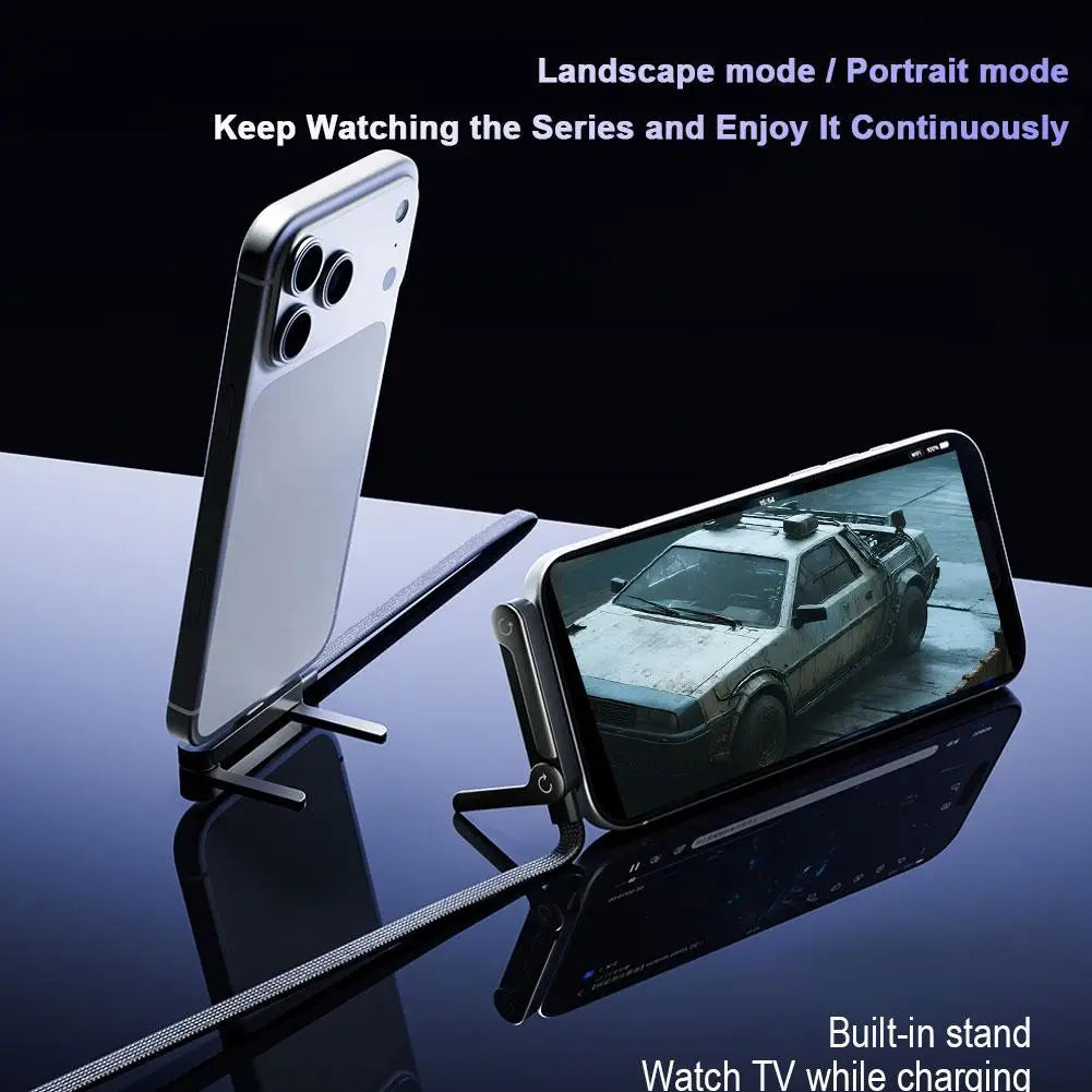 240W Fast Charging Foldable Phone Holder Data Cable