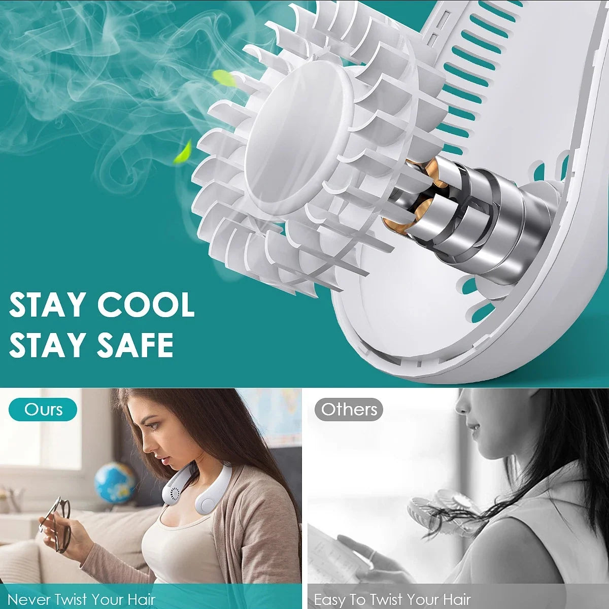 Leafless Hanging Neck Fan