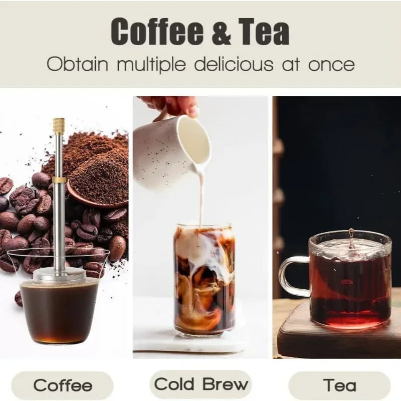 Stainless Steel Reusable Press Tea Infuser